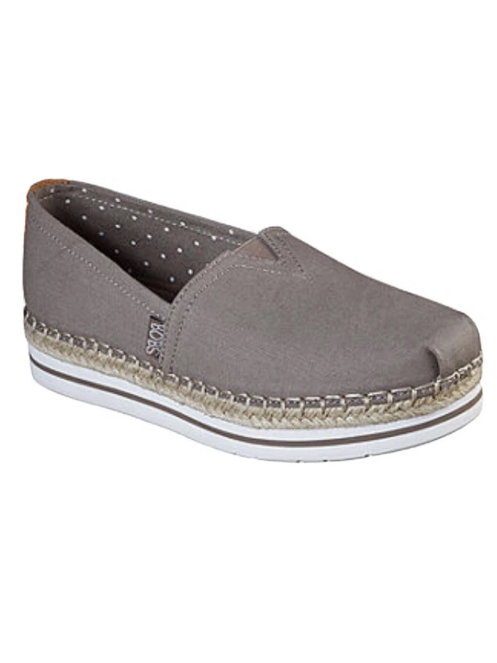 Bobs Memory Khaki Espadrille Slip-On Women's Casual Shoe 10W Worn Once Like New